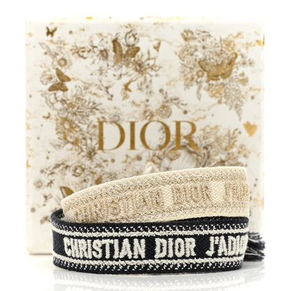 Christian Dior Woven Cotton J'Adior Friendship Bracelet Set 5 of 5