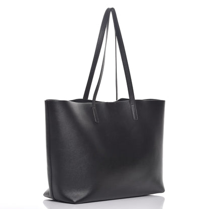 Saint Laurent Calfskin Large Shopping Tote Black 3 of 12
