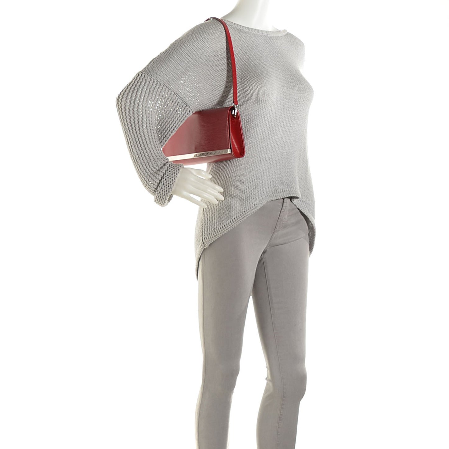 Epi Sevigne Clutch Carmine
