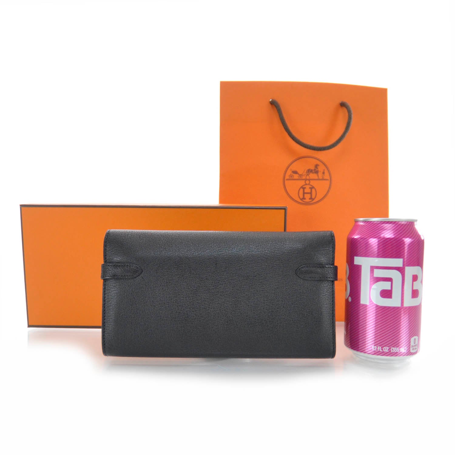 Hermes Chevre Kelly Longue Wallet Black 2 of 5