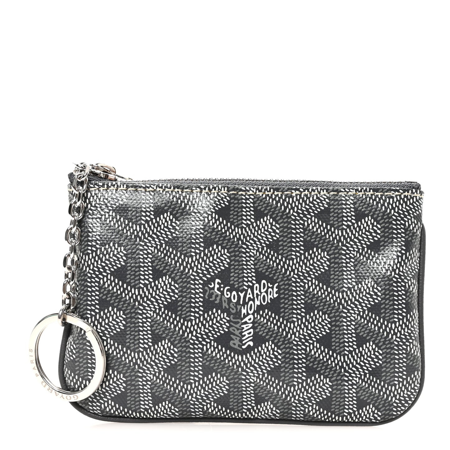 Goyardine Nano Senat Key Pouch Grey