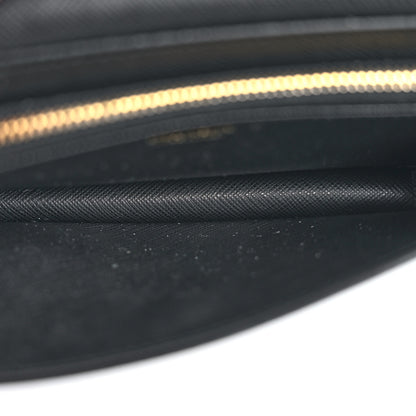Prada Saffiano Metal Wristlet Wallet Black 5 of 13