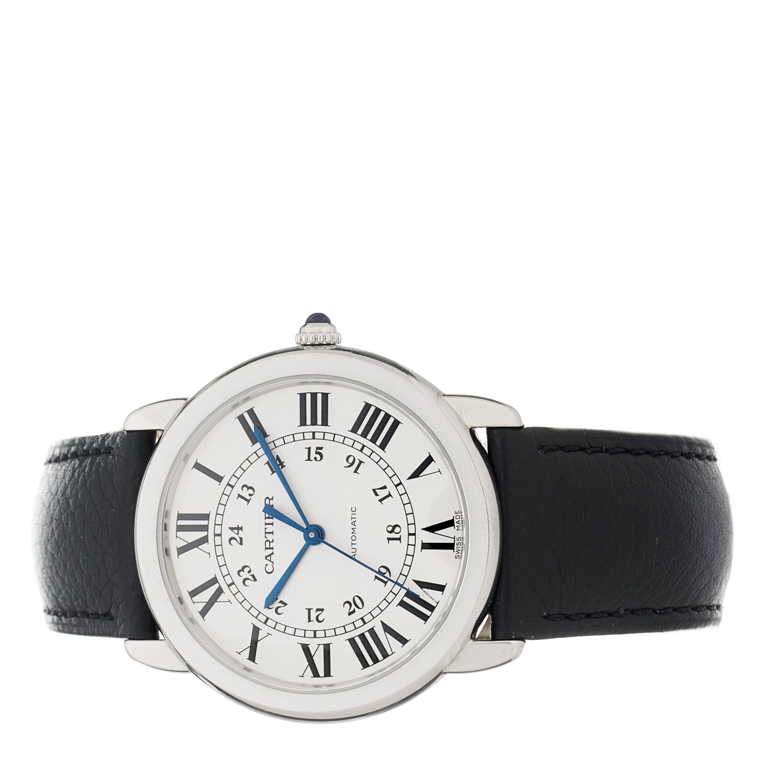 Cartier Stainless Steel Calfskin 36mm Ronde Solo Automatic Watch 2 of 5
