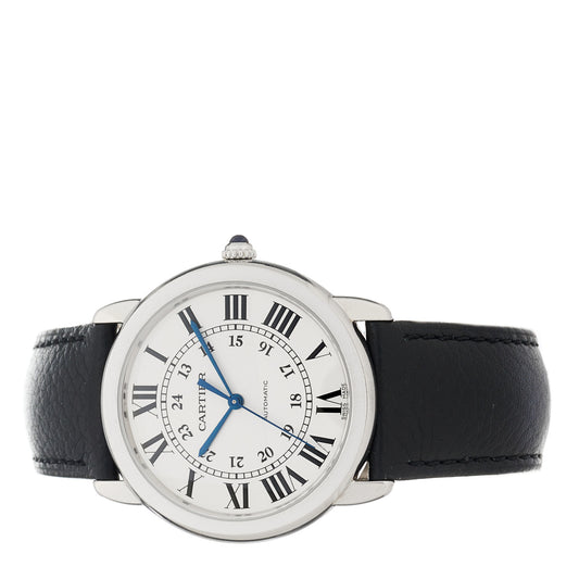 Stainless Steel Calfskin 36mm Ronde Solo Automatic Watch