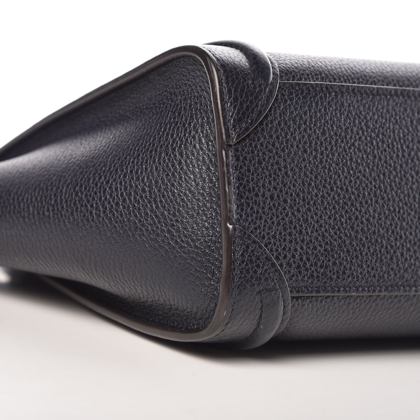 Drummed Calfskin Nano Luggage Midnight