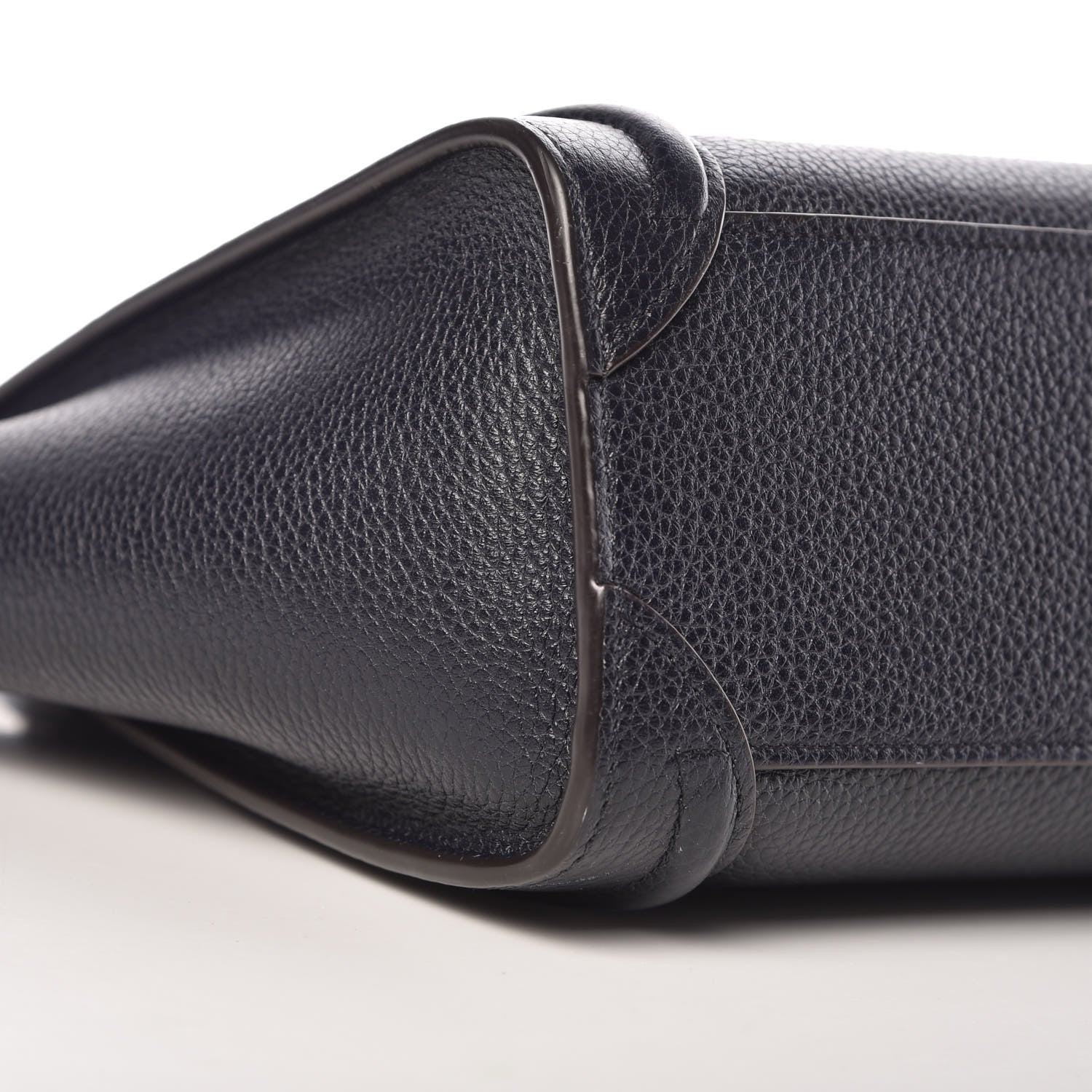 Celine Drummed Calfskin Nano Luggage Midnight 7 of 9