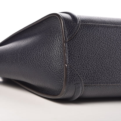 Celine Drummed Calfskin Nano Luggage Midnight 7 of 9