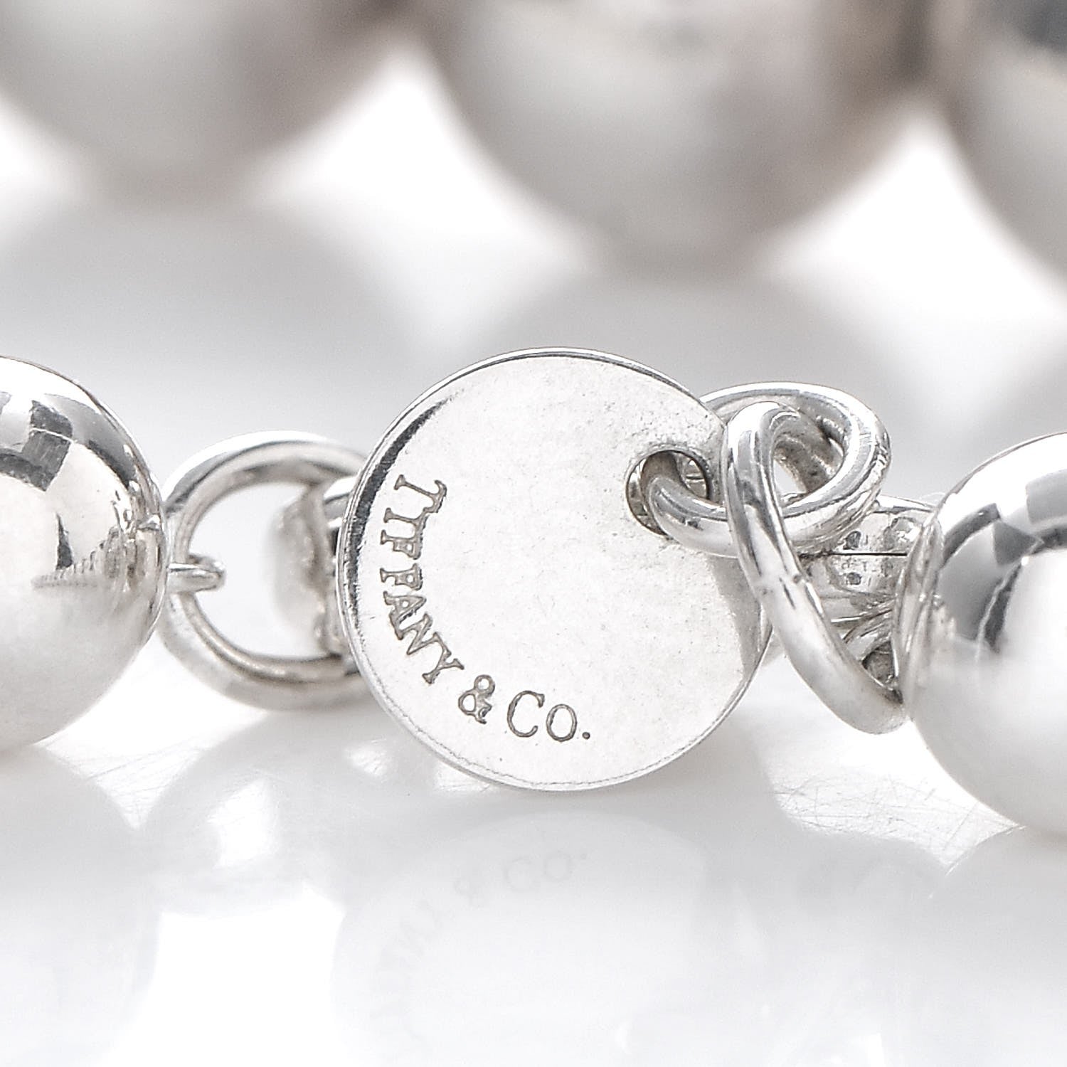 Tiffany Sterling Silver HardWear Graduated Ball Necklace 6 of 6
