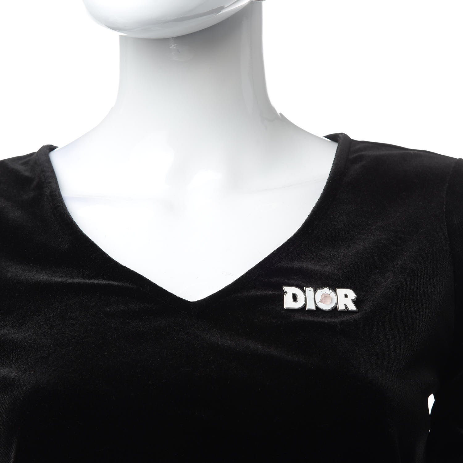 Christian Dior X DANIEL ARSHAM Logo Brooch White Silver 2 of 4
