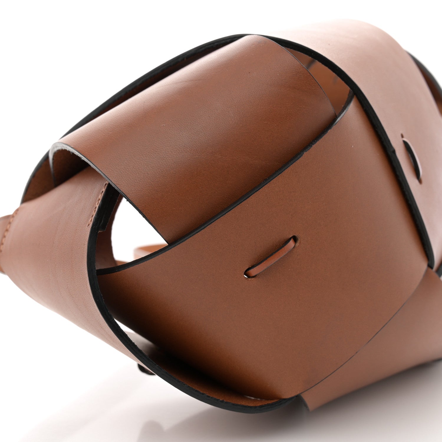 Loewe Calfskin Interlaced Hobo Tan 10 of 12