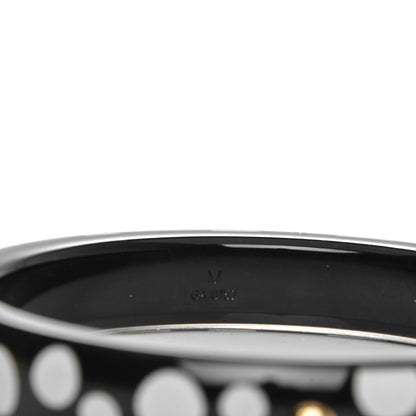 Louis Vuitton Kusama Infinity Dots Medium Bangle PM Black 5 of 6