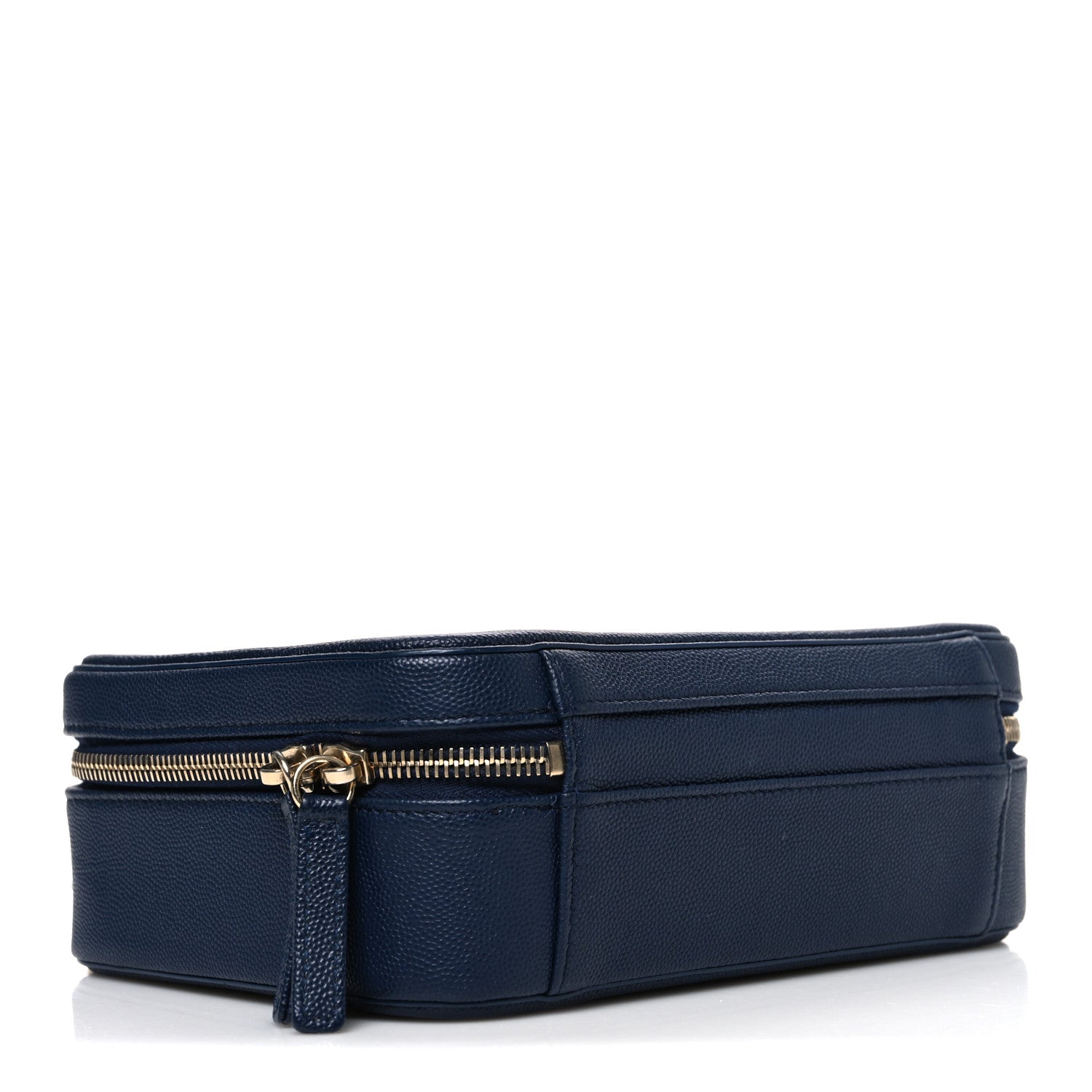 Chanel Caviar Quilted Medium CC Filigree Vanity Case Navy 1863181