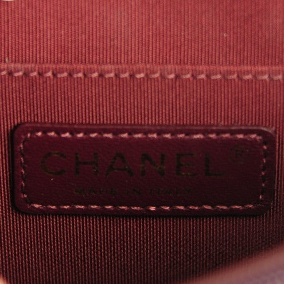 Chanel Patent Quilted Golden Class Accordion Flap Burgundy 6 of 7