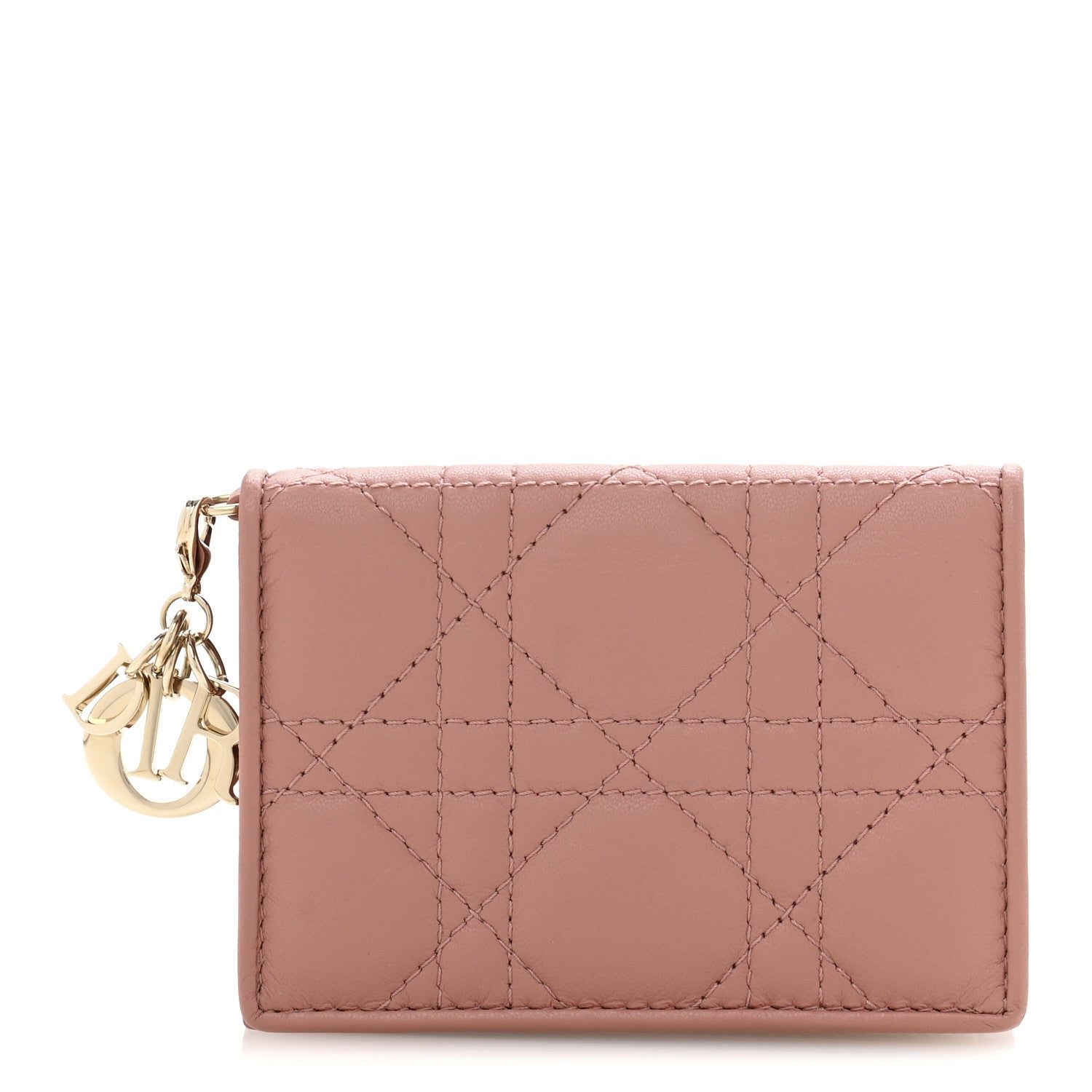 Christian Dior Calfskin Cannage Mini Lady Dior Wallet Fard 1 of 11