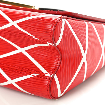 Louis Vuitton Epi Malletage Twist Shoulder Bag PM Rouge 9 of 13