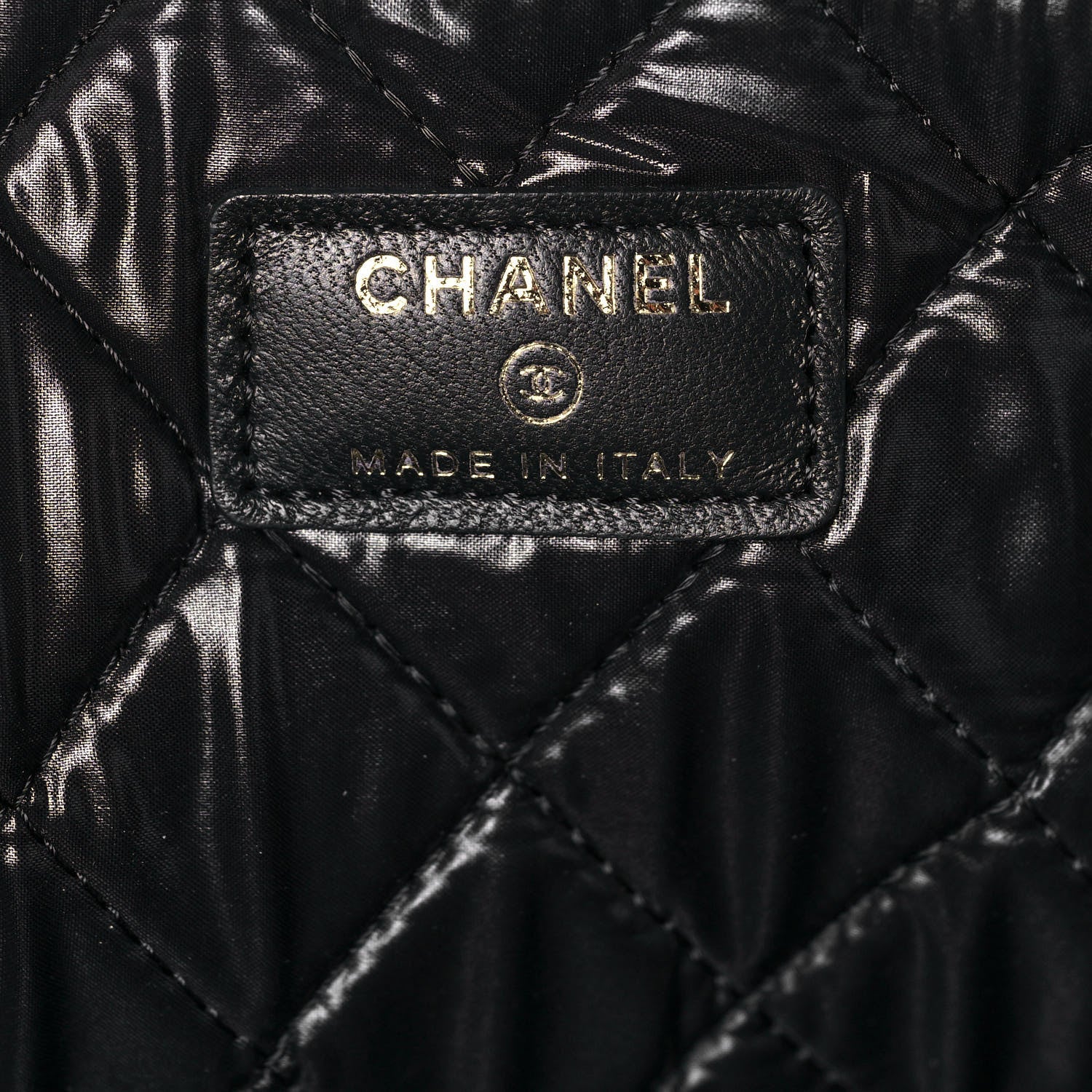 Chanel Lambskin Quilted Large Boy Zip Pouch Black 10 of 12