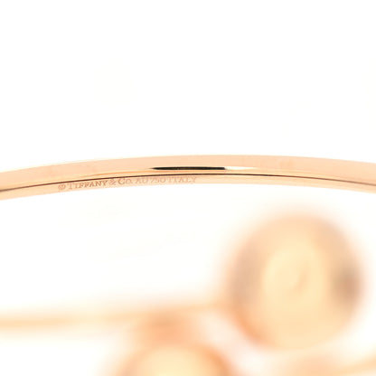 Tiffany 18K Rose Gold 11mm HardWear Ball Bypass Bracelet 4 of 5