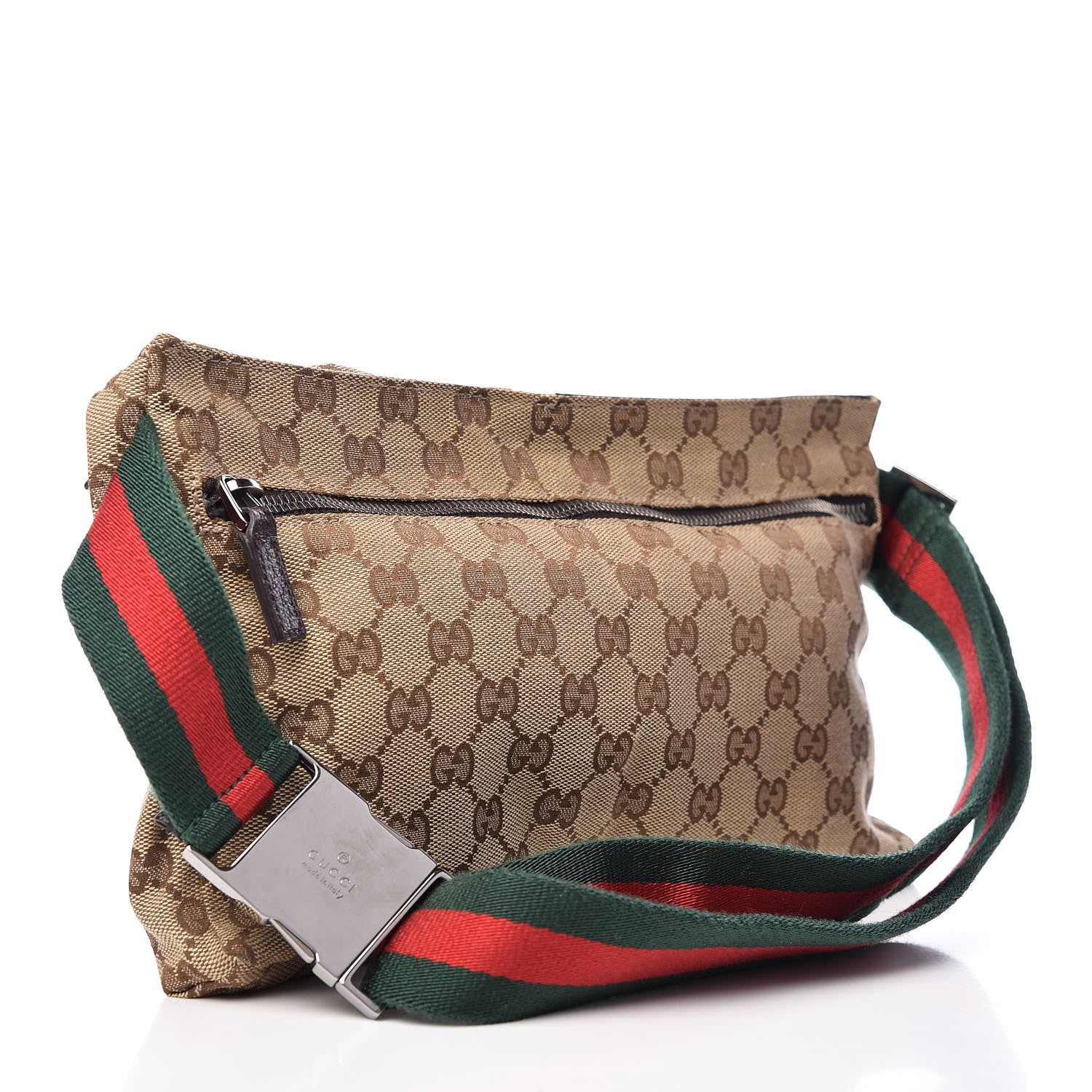 Gucci Monogram Web Belt Bag Dark Brown 3 of 11