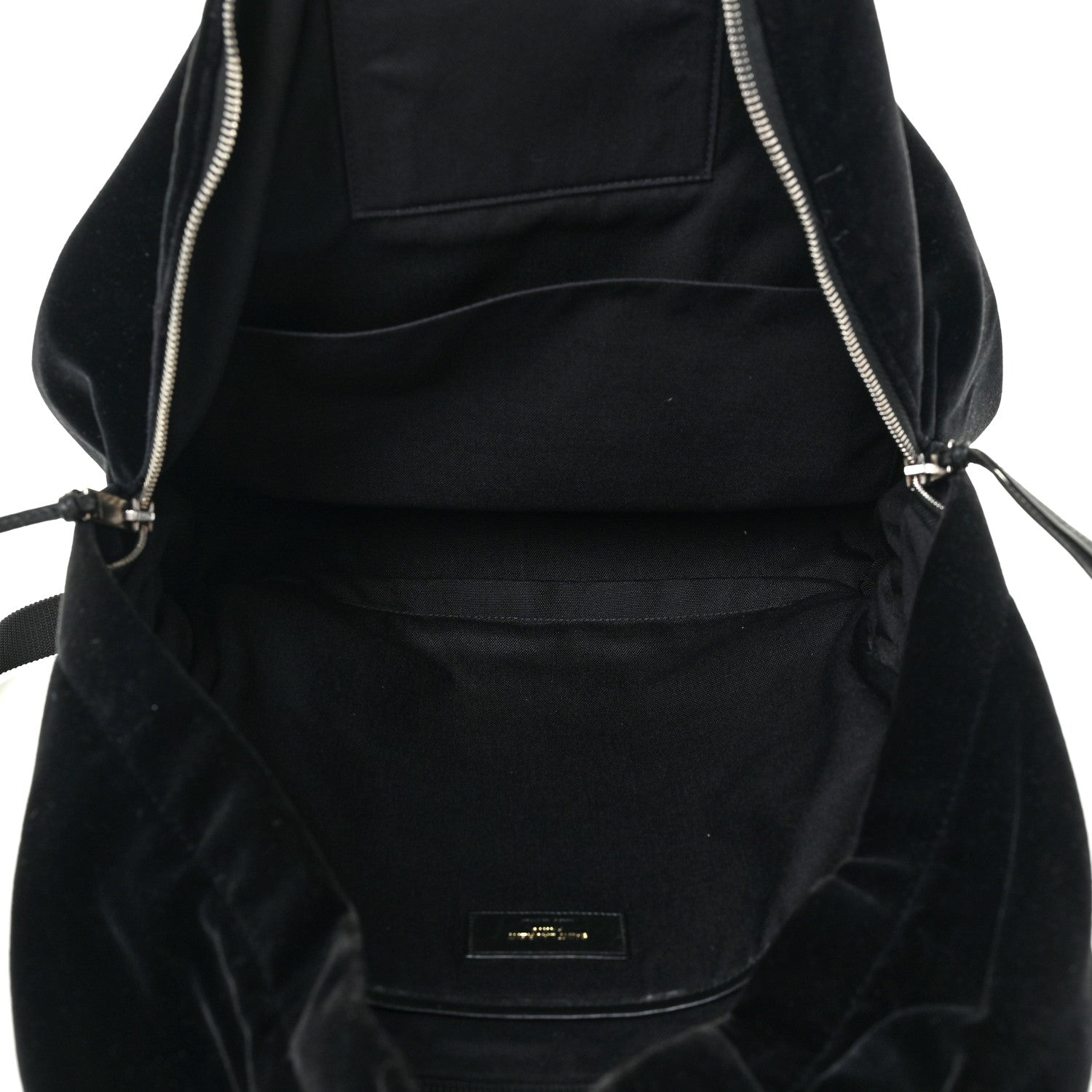 Saint Laurent Velvet City Backpack Black 5 of 15