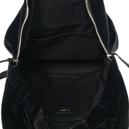 Saint Laurent Velvet City Backpack Black 5 of 15