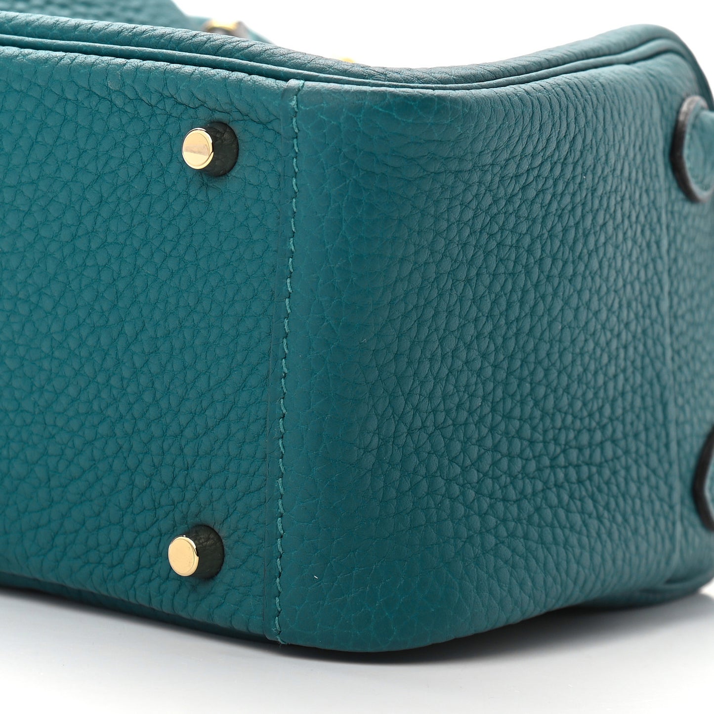 Taurillon Clemence Mini Lindy 20 Vert Bosphore
