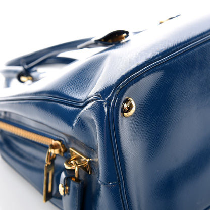 Prada Saffiano Vernice Shopping Tote Azzurro 12 of 18