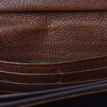 Gucci Calfskin Web Flap Wallet Brown 7 of 8