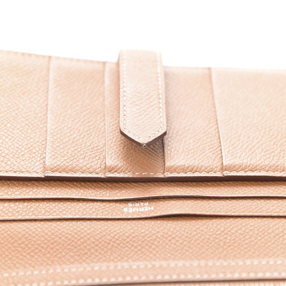 Hermes Epsom Bearn Gusset Wallet Gold 8 of 9