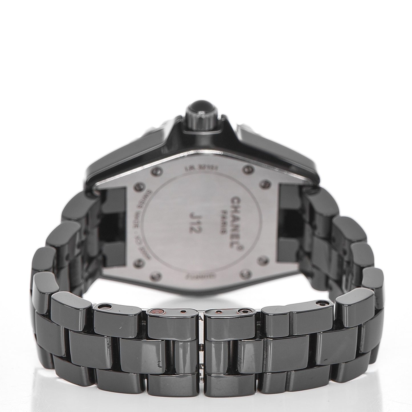 Stainless Steel Ceramic 33mm J12 Quartz Watch Black