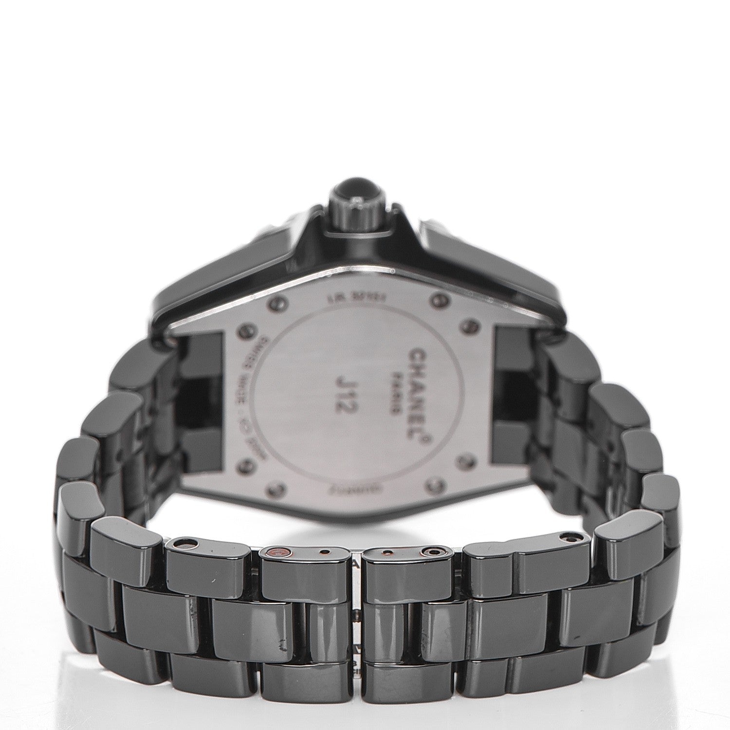 Chanel Stainless Steel Ceramic 33mm J12 Quartz Watch Black 3 of 8