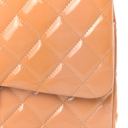 Chanel Patent Quilted Jumbo Double Flap Light Pink 11 of 17