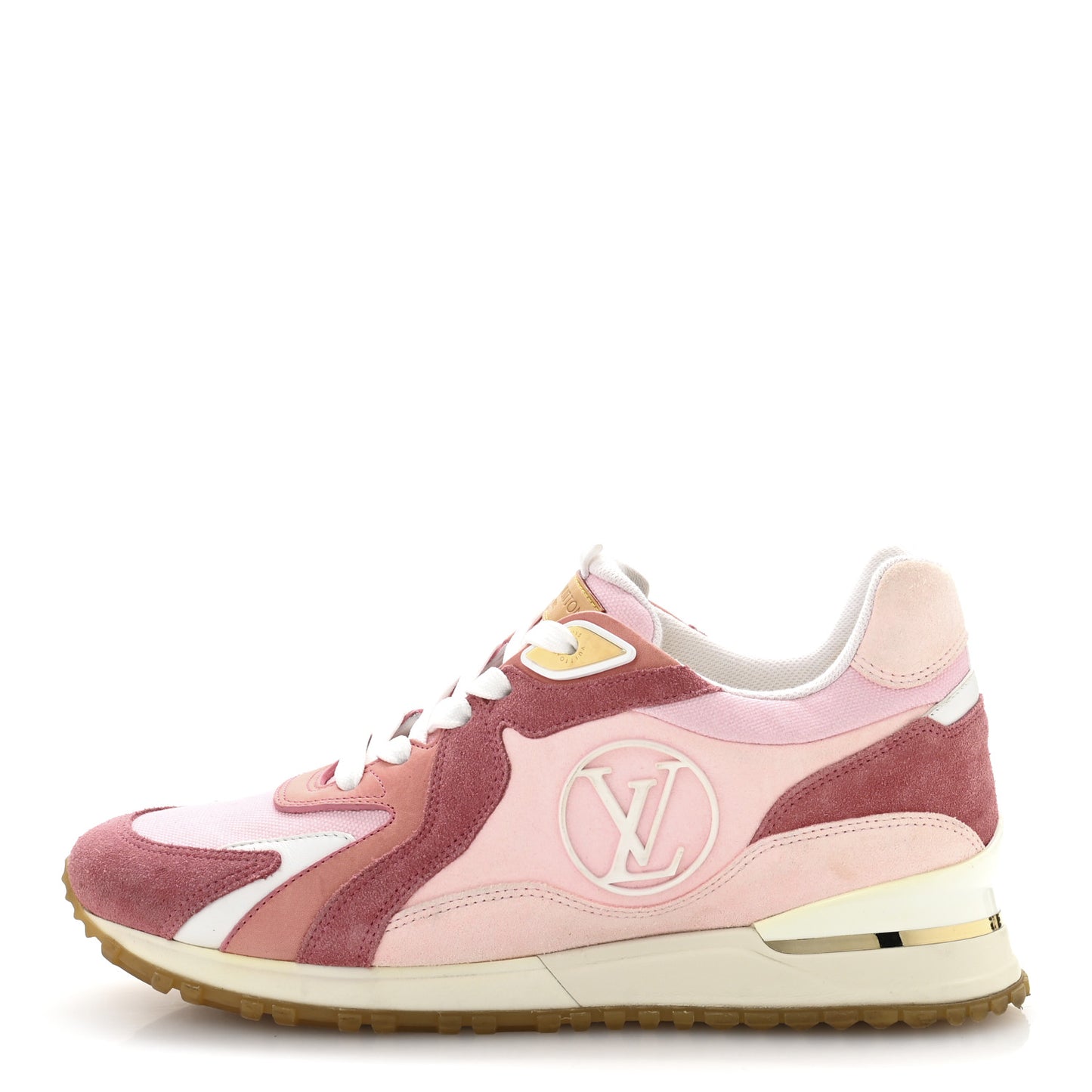 Suede Calfskin Run Away Sneakers 37.5 Pink