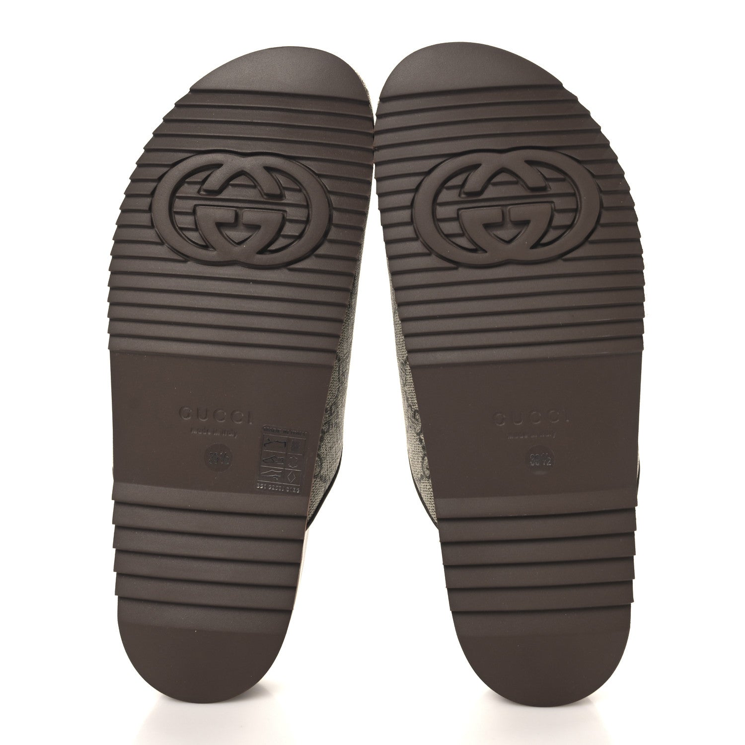 Gucci GG Supreme Monogram Miro Soft Calfskin Womens Horsebit Slippers 39.5 Beige Ebony New Acero 6 of 10