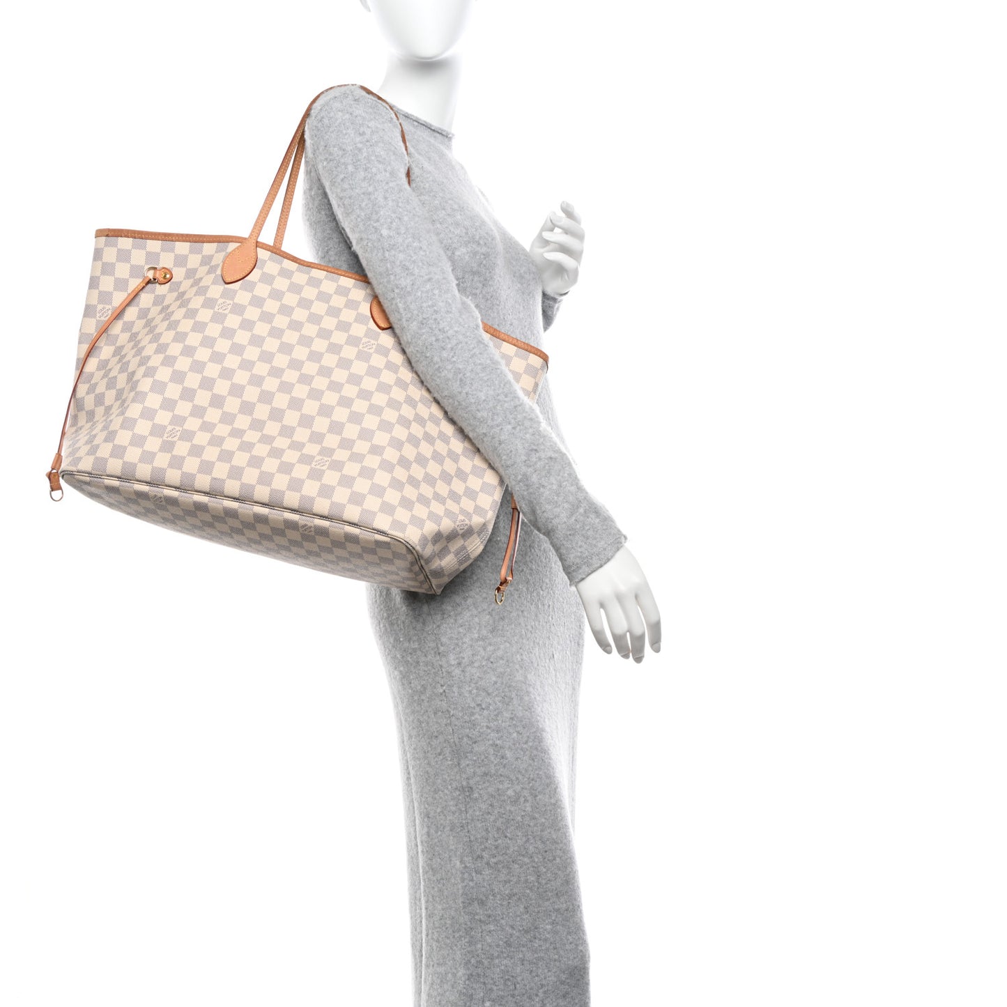 Damier Azur Neo Neverfull GM Rose Ballerine