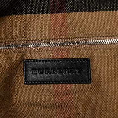 Burberry Grainy Calfskin House Check Medium Maidstone Black 6 of 18
