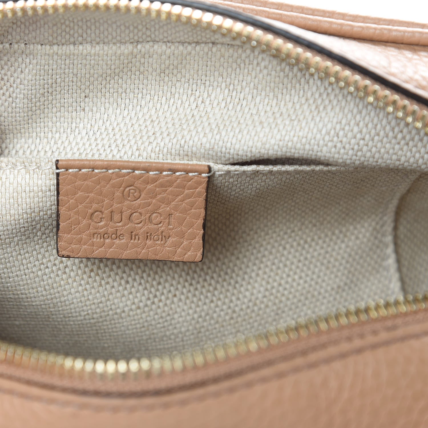 Gucci Pebbled Calfskin Small Soho Disco Bag Rose Beige 6 of 11