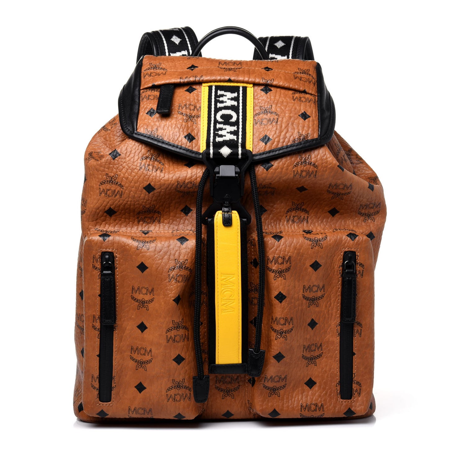 Visetos Raymonde Two Pocket Backpack Cognac