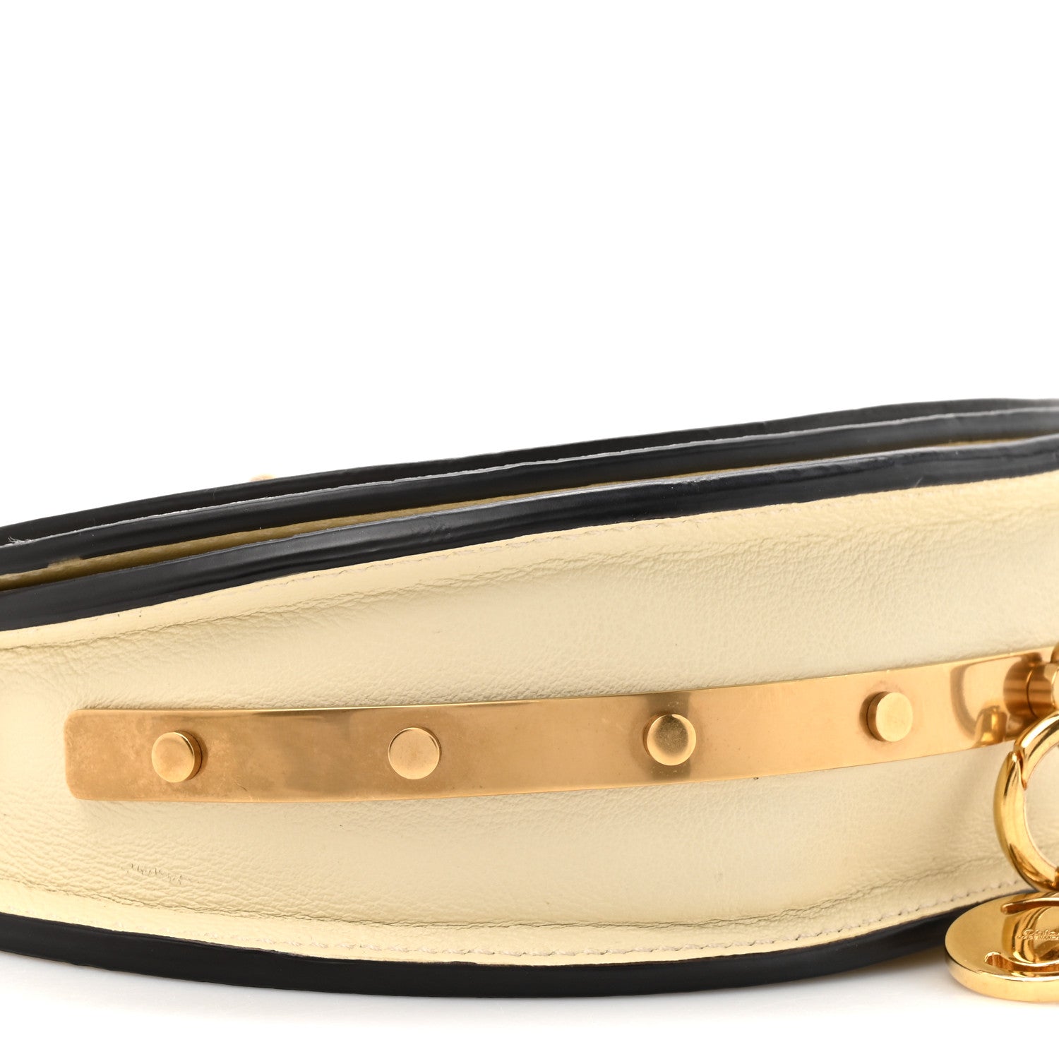 Chloe Calfskin Small Nile Bracelet Minaudiere Bag Off White 10 of 10
