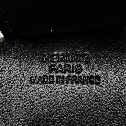 Hermes Milo Lambskin Grigri Rodeo Horse Bag Charm MM So Black 3 of 5