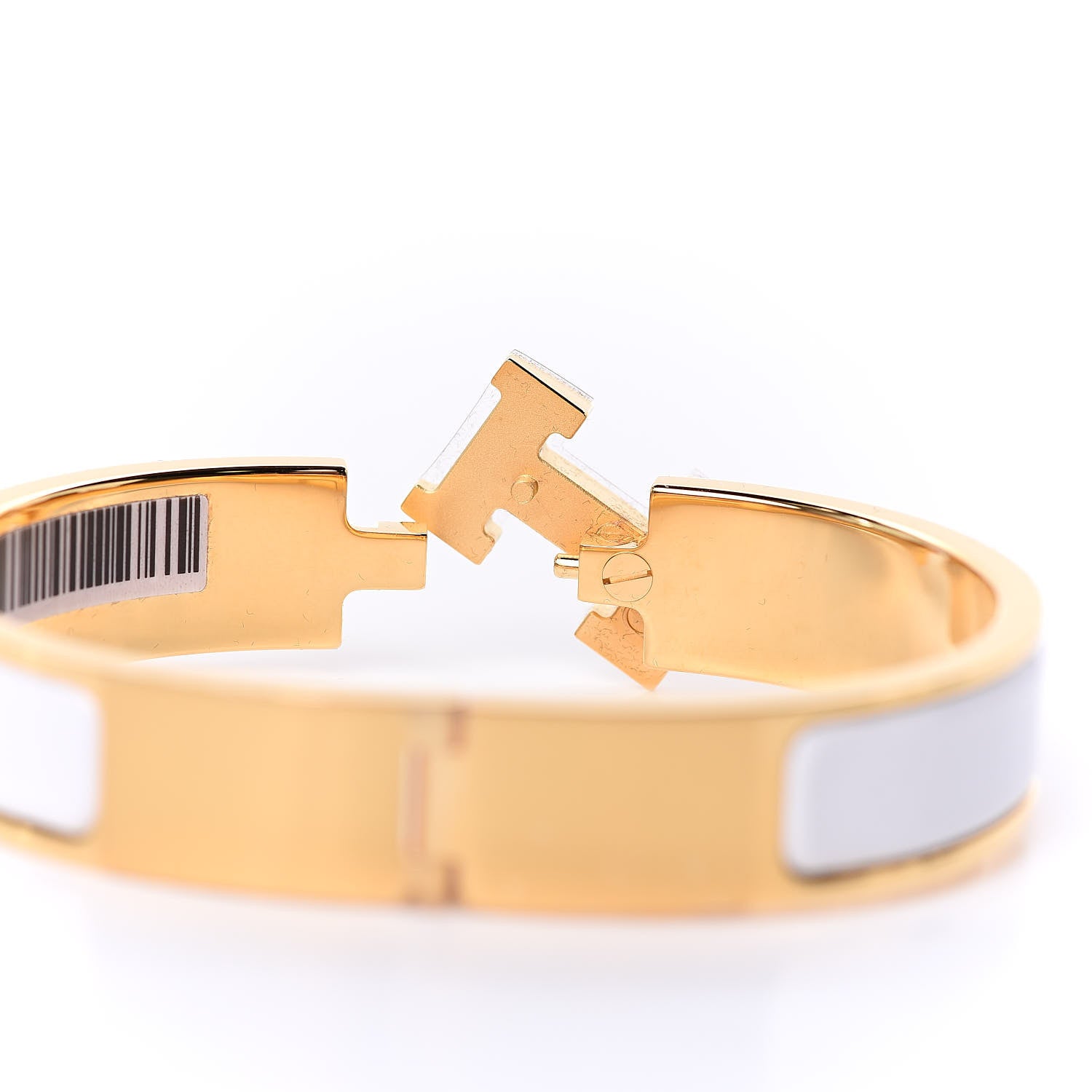 Hermes Enamel Narrow Clic Clac H Bracelet PM White 4 of 6