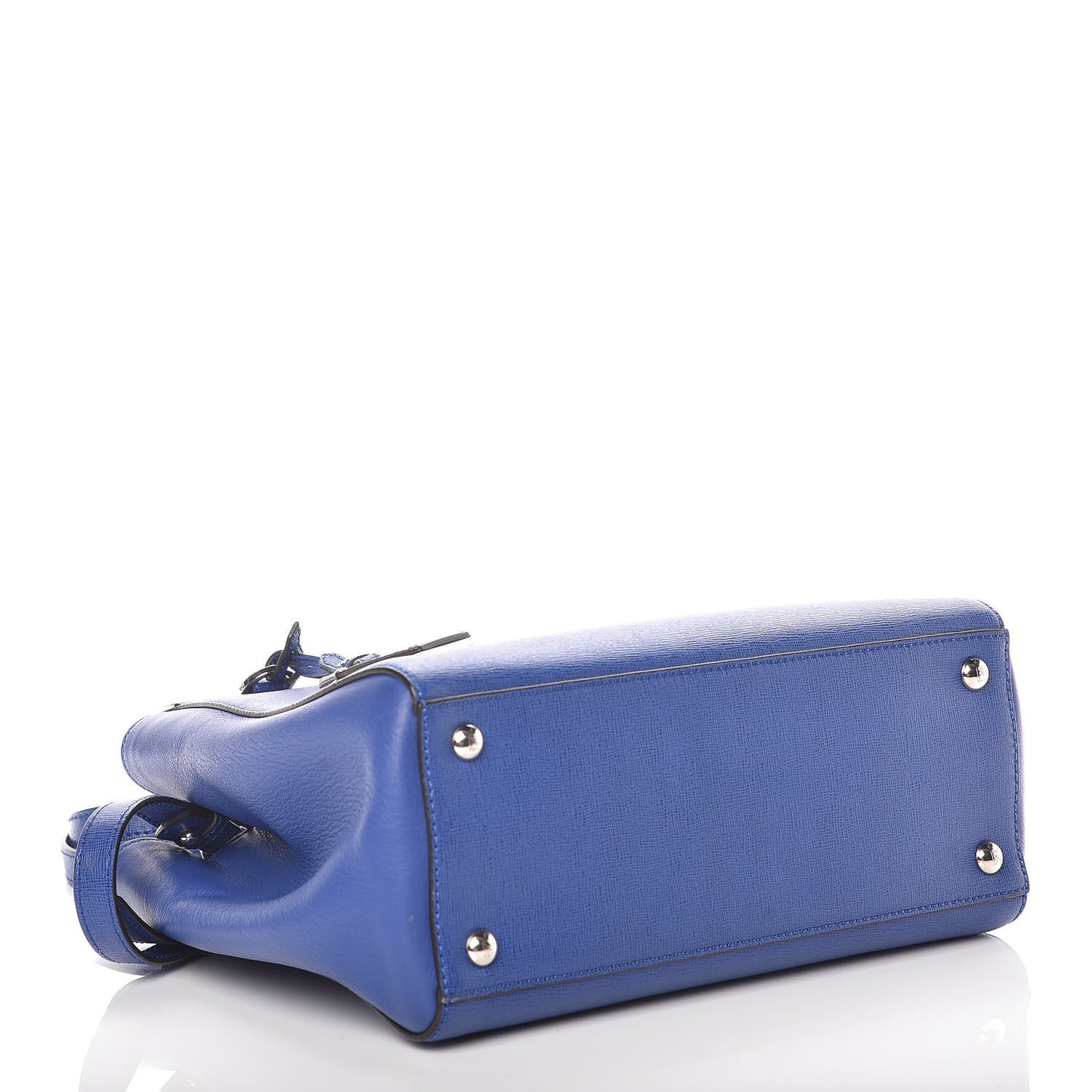 Vitello Elite Petite 2Jours Tote Blue Neon