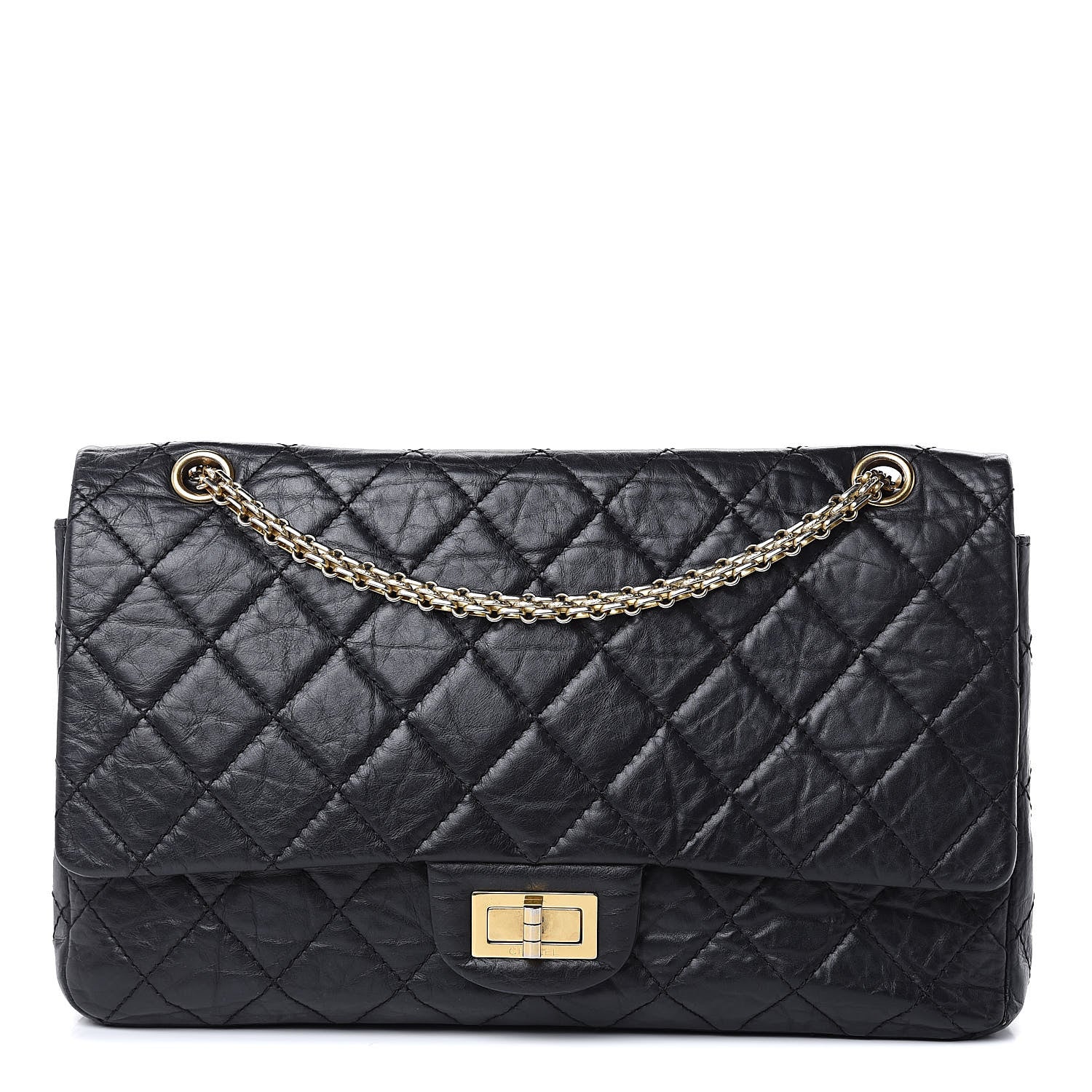 Chanel Aged Calfskin Quilted 2.55 Reissue 227 Flap Black 1 of 18