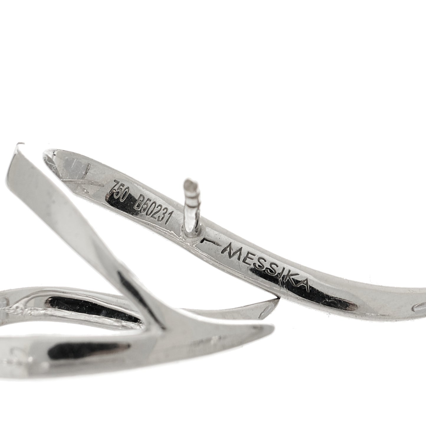 18K White Gold Diamond Gatsby Daisy Earrings