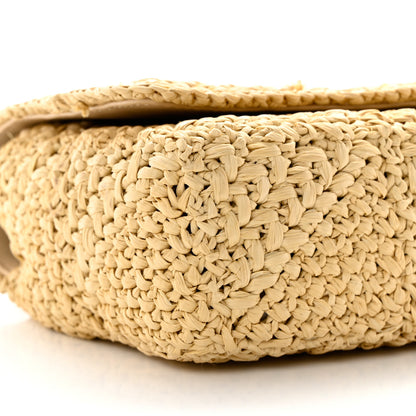 Saint Laurent Raffia Monogram Medium Jamie Natural Avorio 9 of 14