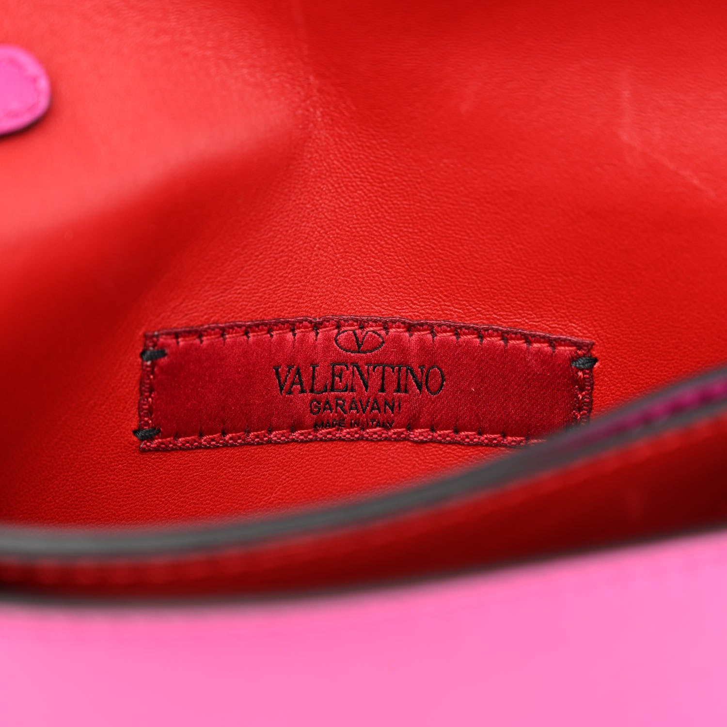 Valentino Garavani Nappa Small Rockstud Wristlet Clutch Fuxia 6 of 10