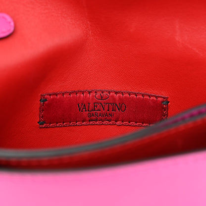 Valentino Garavani Nappa Small Rockstud Wristlet Clutch Fuxia 6 of 10