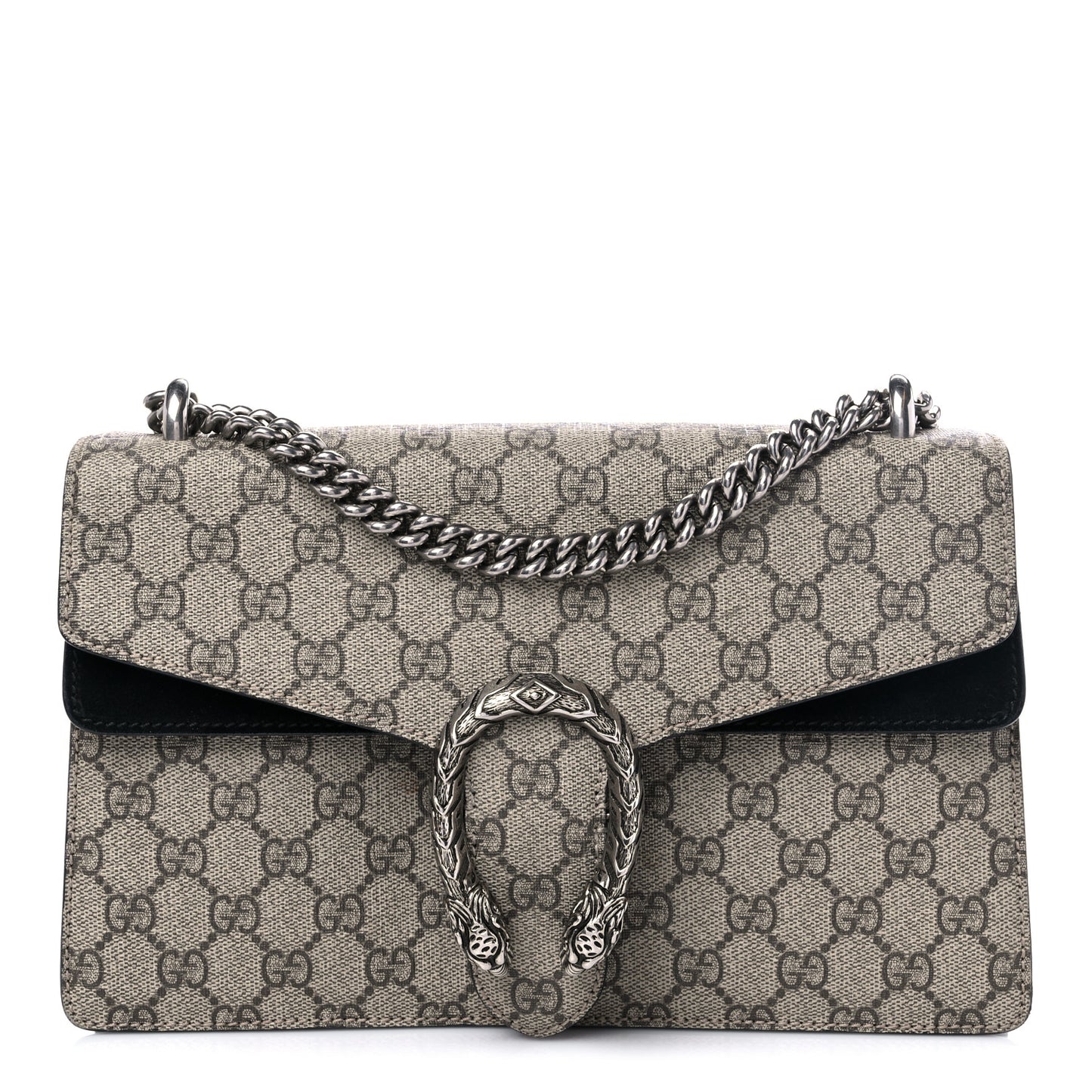 GG Supreme Monogram Small Dionysus Shoulder Bag Black