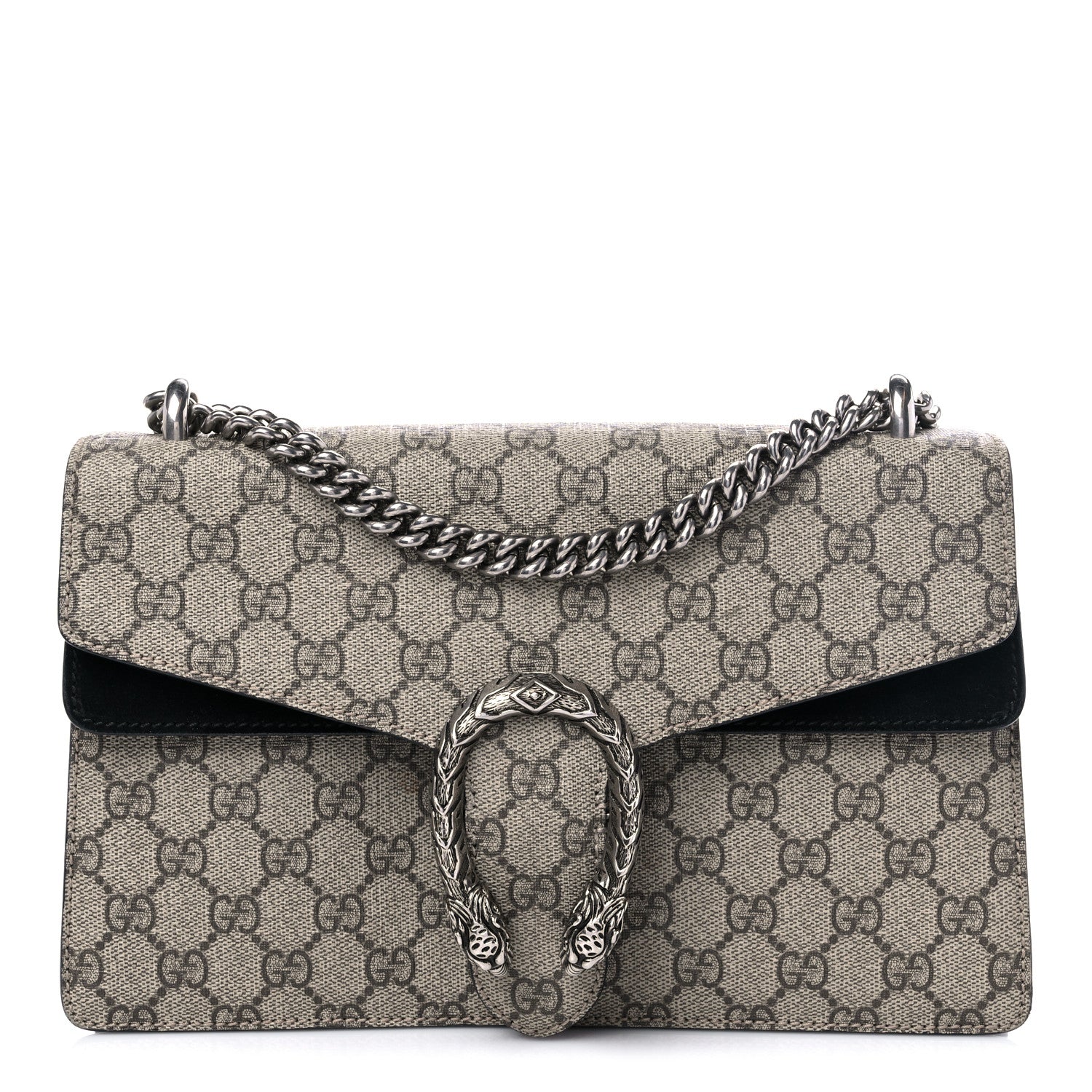 Gucci GG Supreme Monogram Small Dionysus Shoulder Bag Black 1 of 14