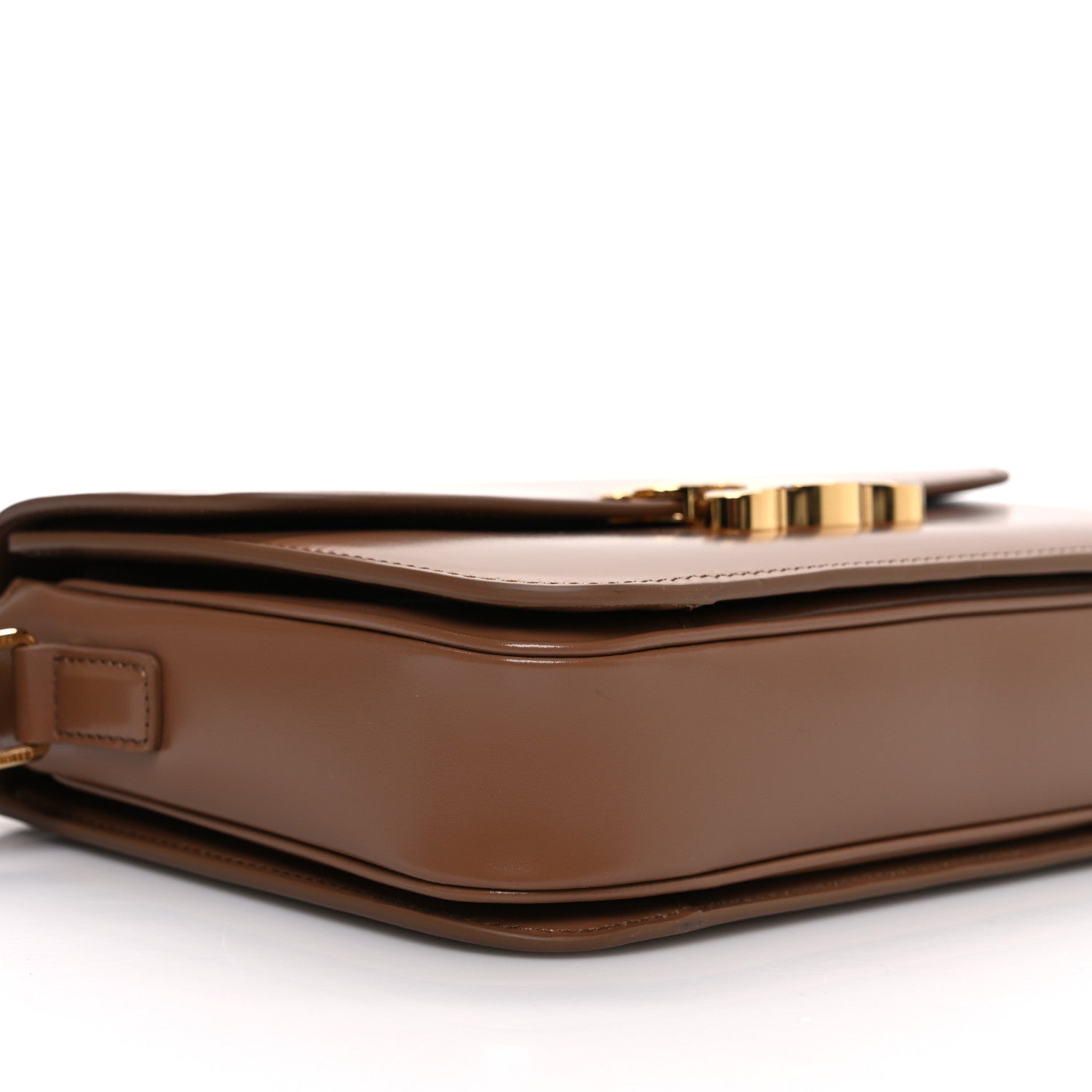 Celine Shiny Calfskin Medium Triomphe Bronze 9 of 10