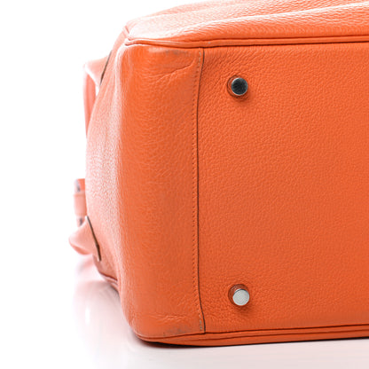 Hermes Taurillon Clemence Lindy 34 Orange 7 of 8